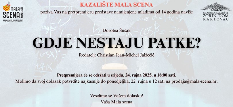 Nova predstava za mlade!
